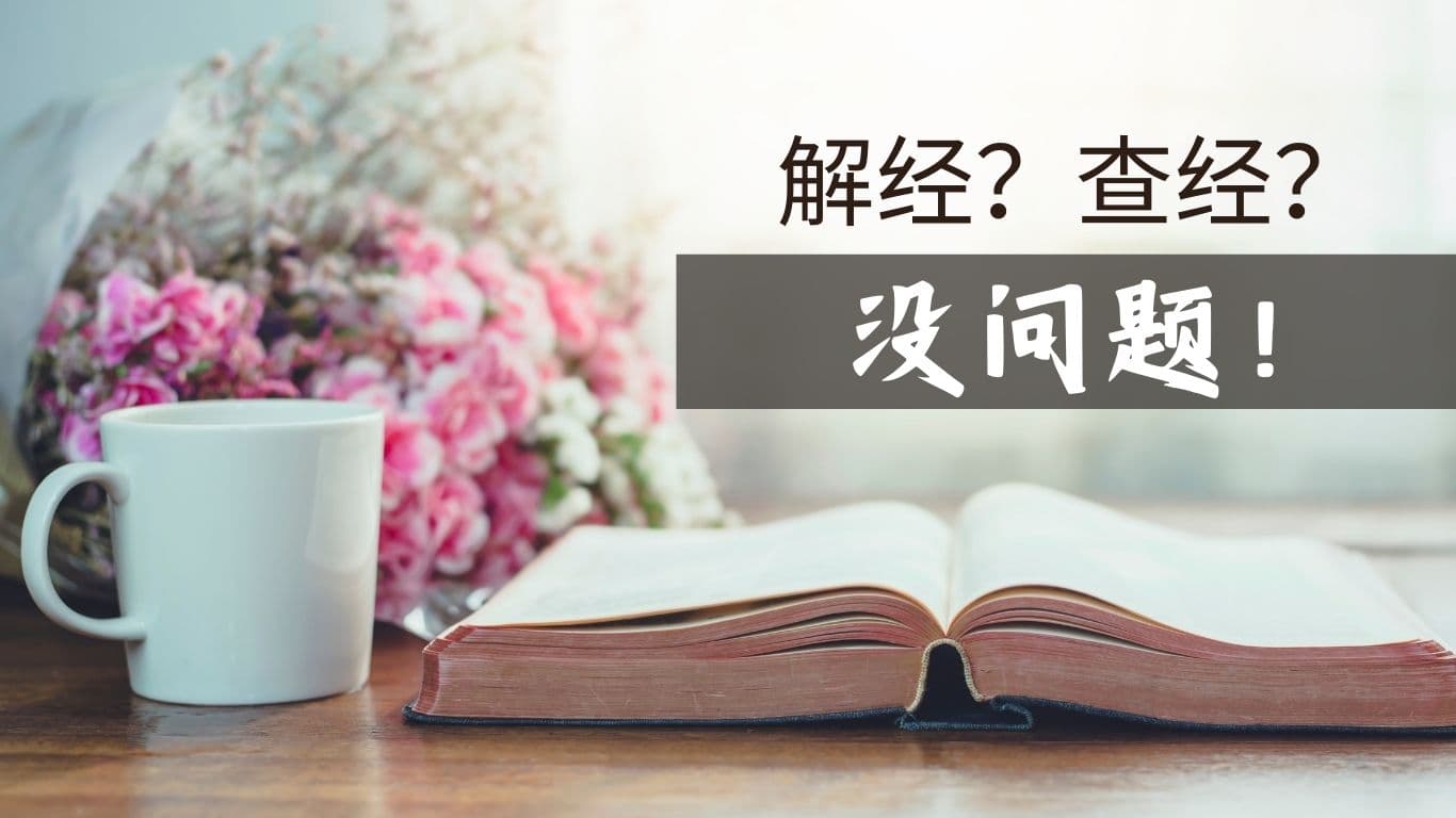 解经？查经？没问题！